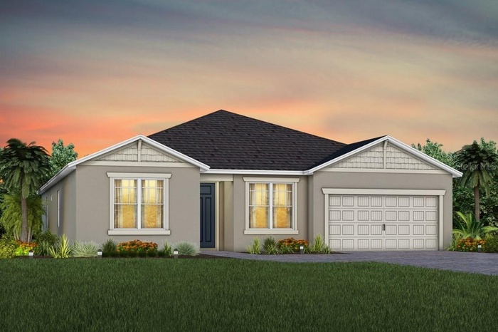 Exterior Design. Artistic rendering for this new construction home. Pictures are for illustrative purposes only. Elevations, colors and options may va