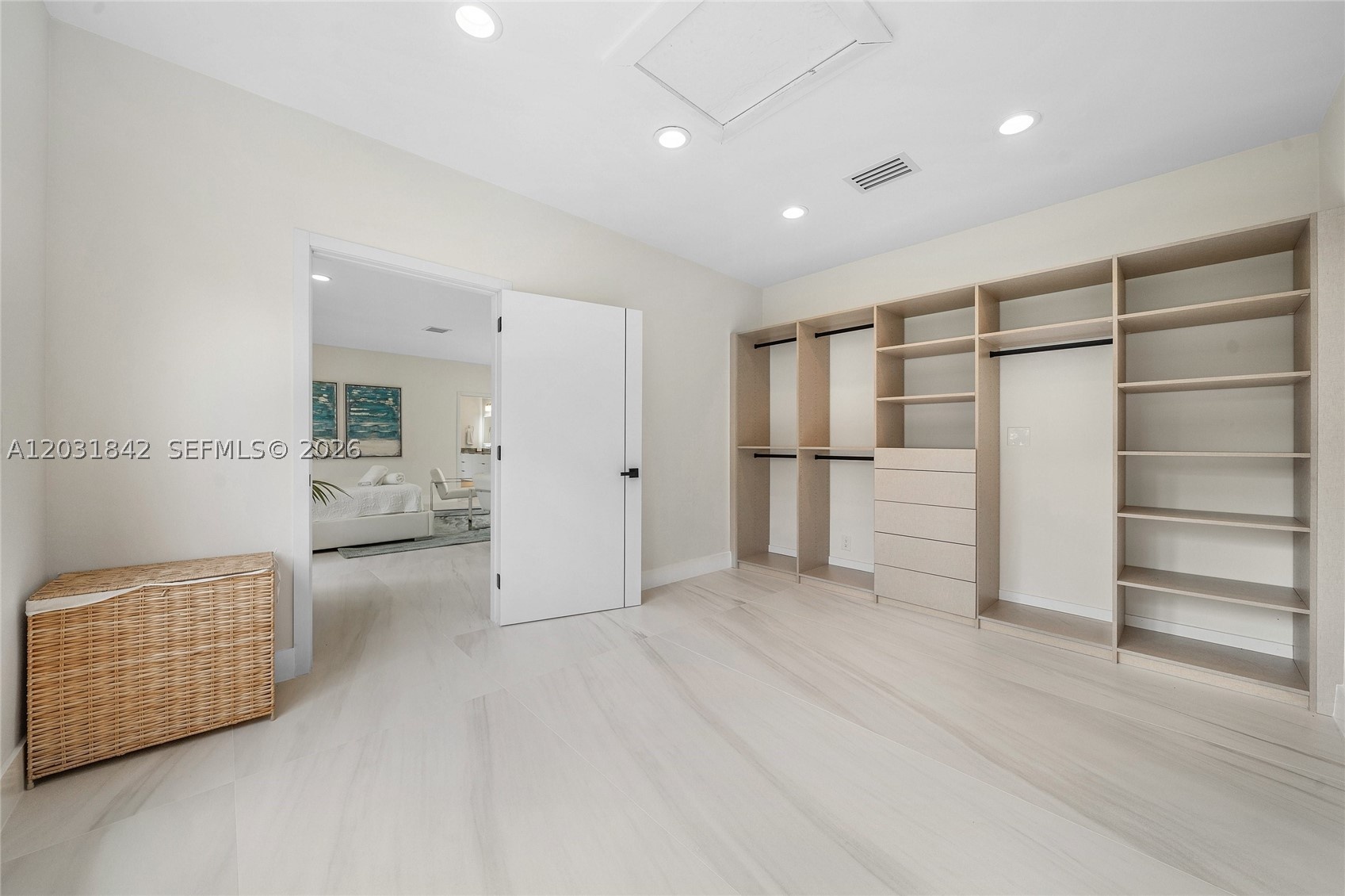 Walk-In closet for the Primary Bedroom