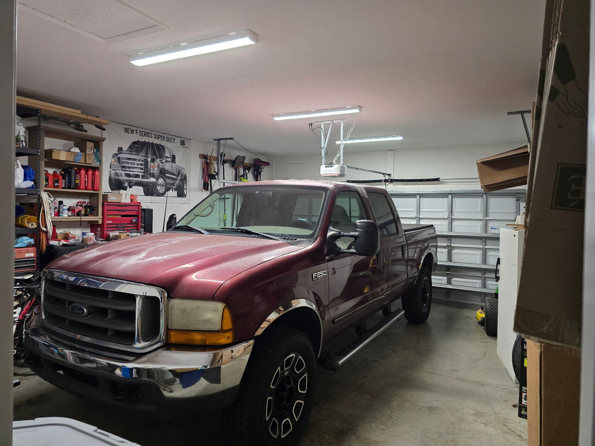 Truck In Garage