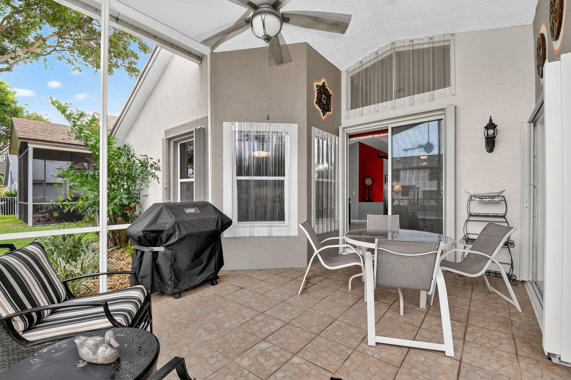 Covered & Screened Patio