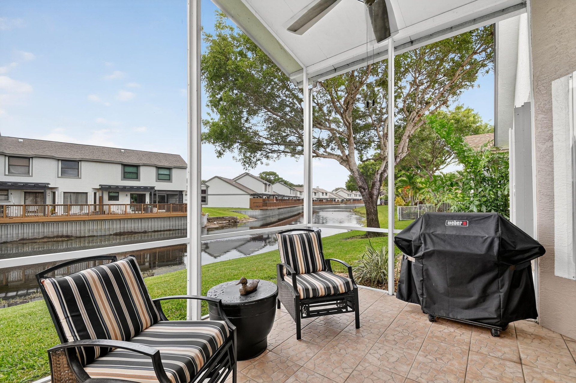 Covered & Screened Patio