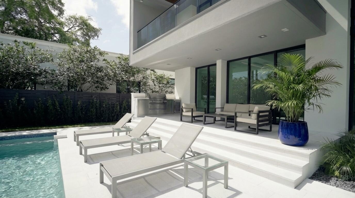 Virtually Staged Patio/Pool