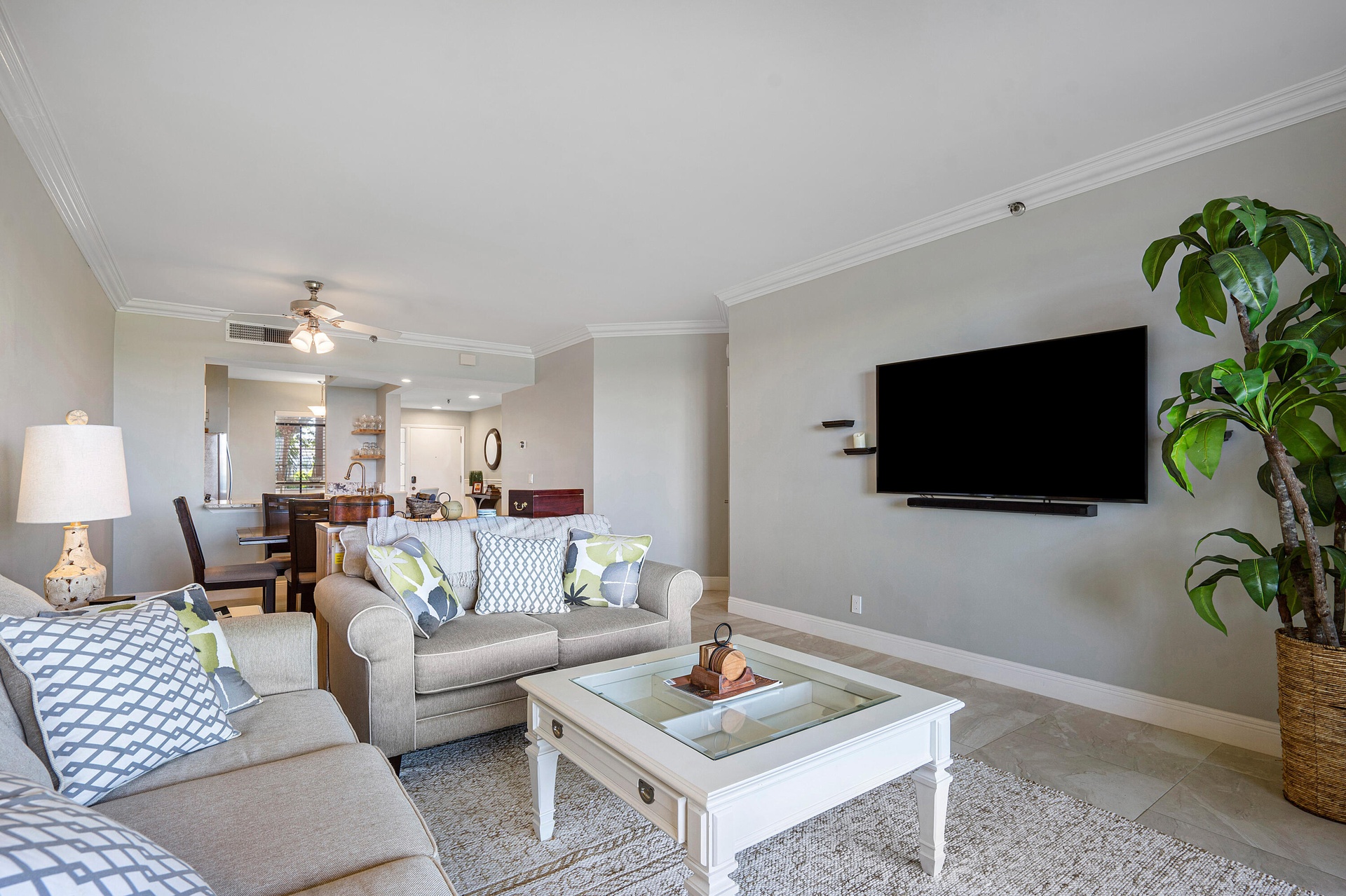 Living room tv perspective