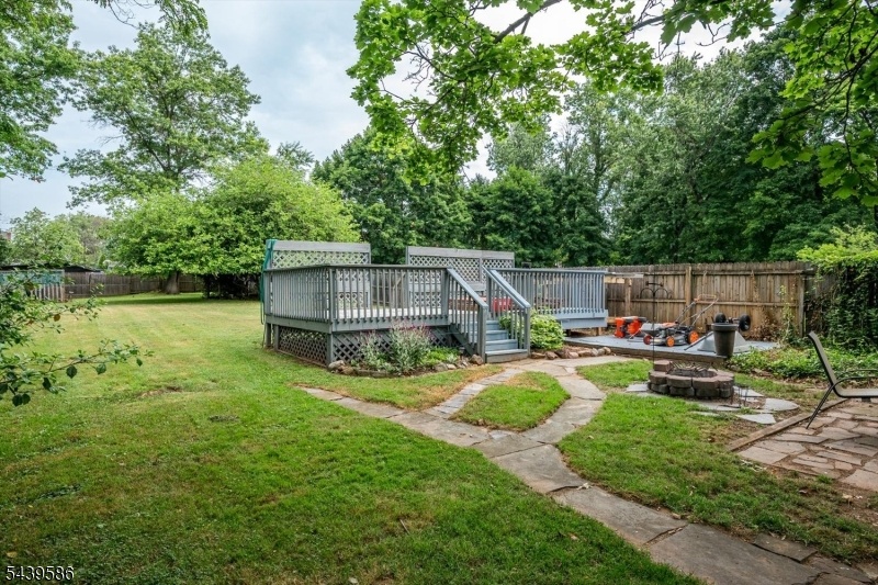 Backyard Hot Tube and Deck