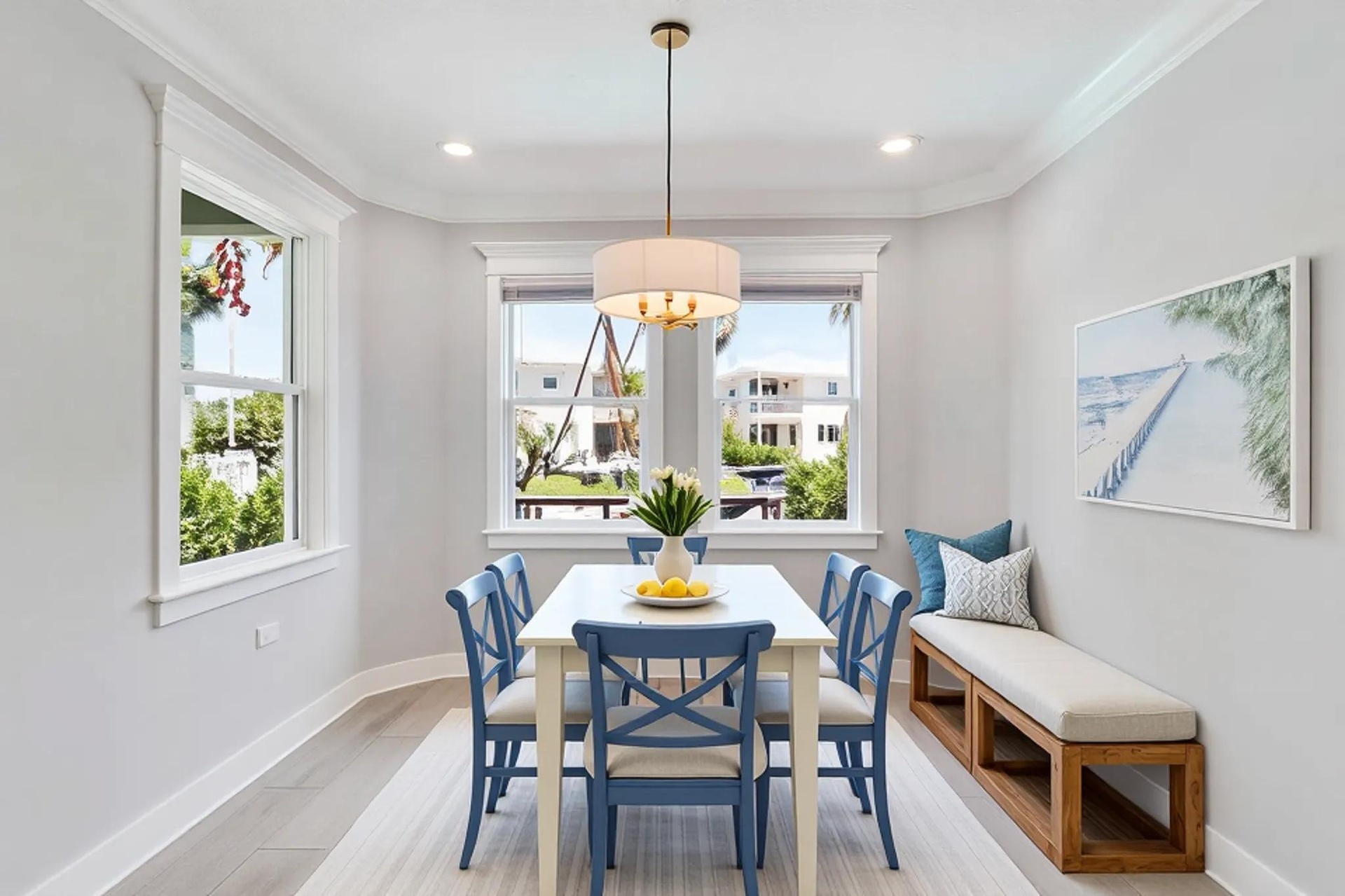 virtually staged dining