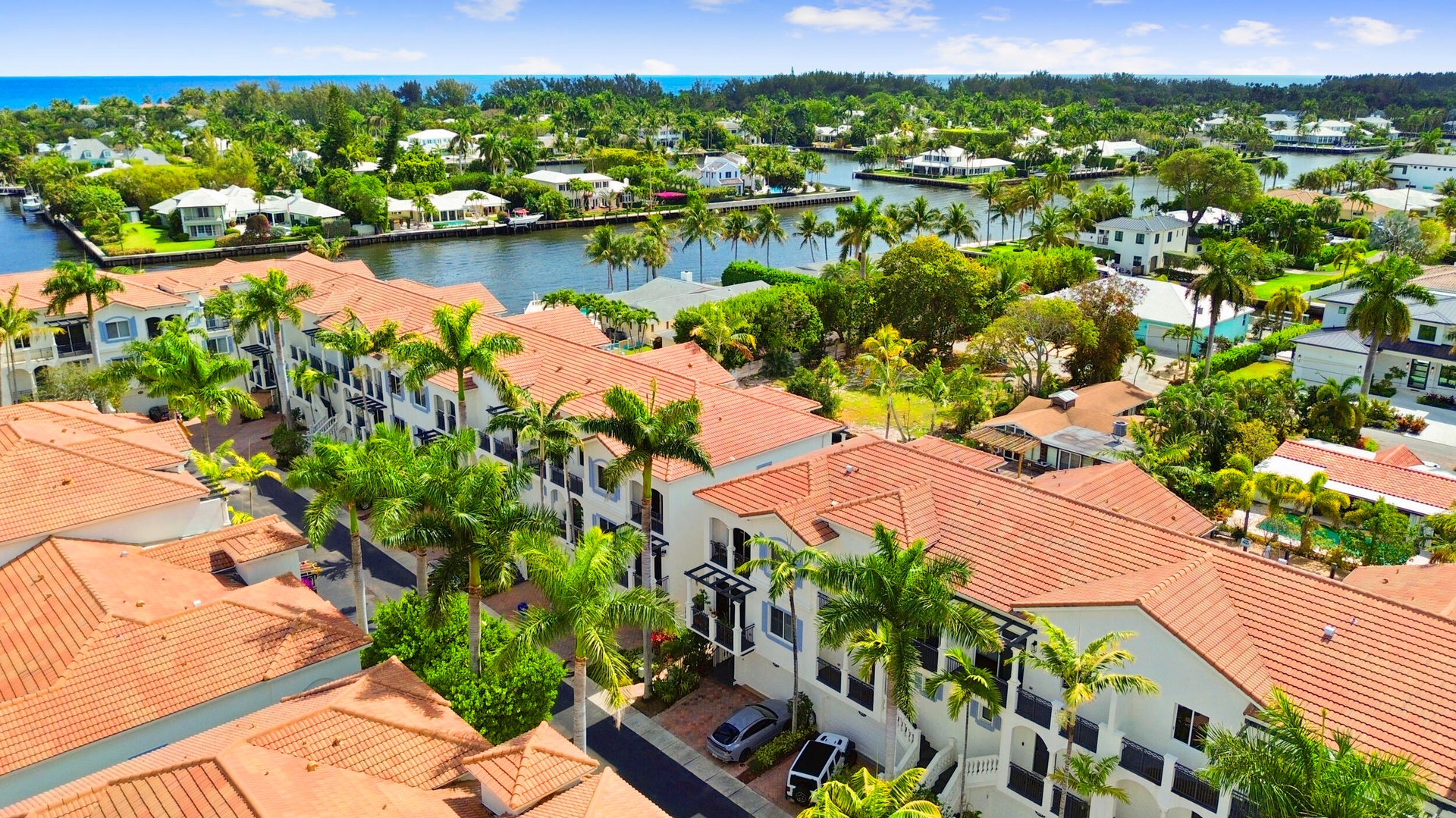 Aerial View Townhome
