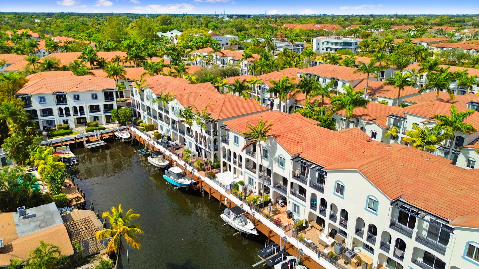 Aerial View Of Townhome & Dock
