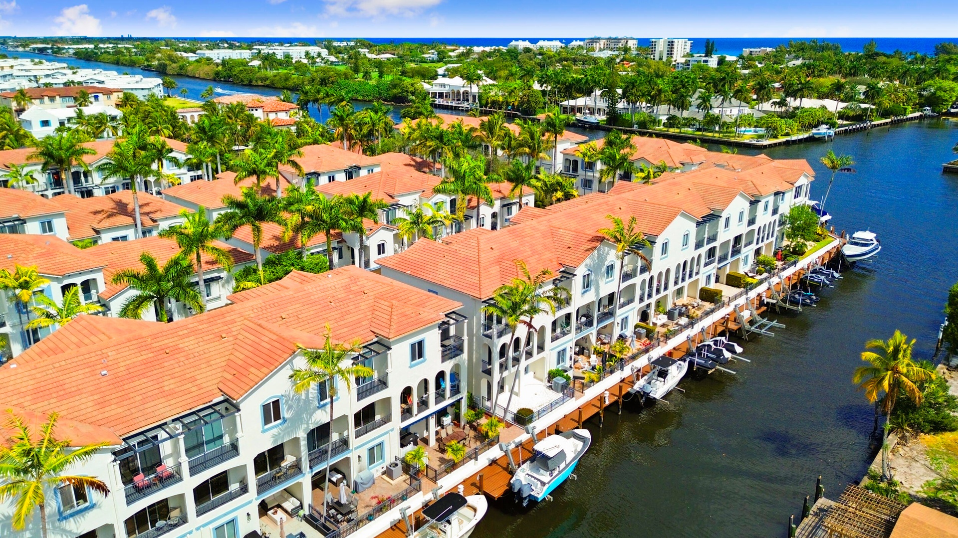 Aerial View Of Townhome & Dock