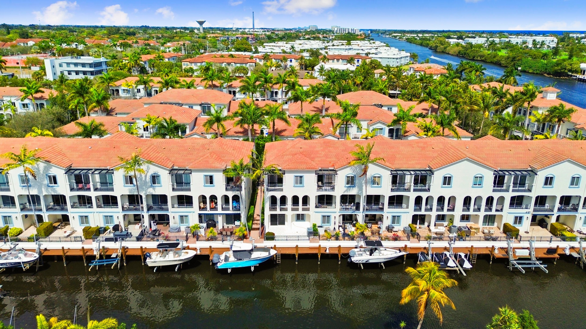 Aerial View Of Townhome & Dock