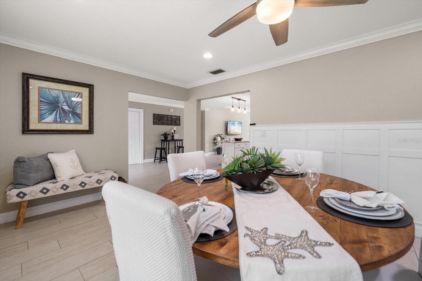 Dining room may also be used for living room area-very versatile!