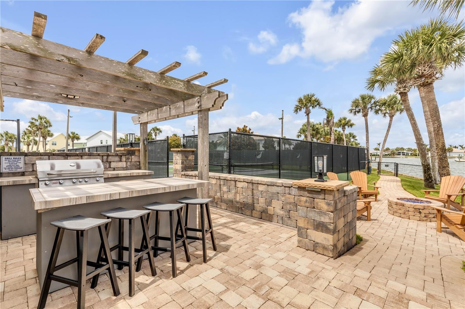 Summer kitchen at the club house