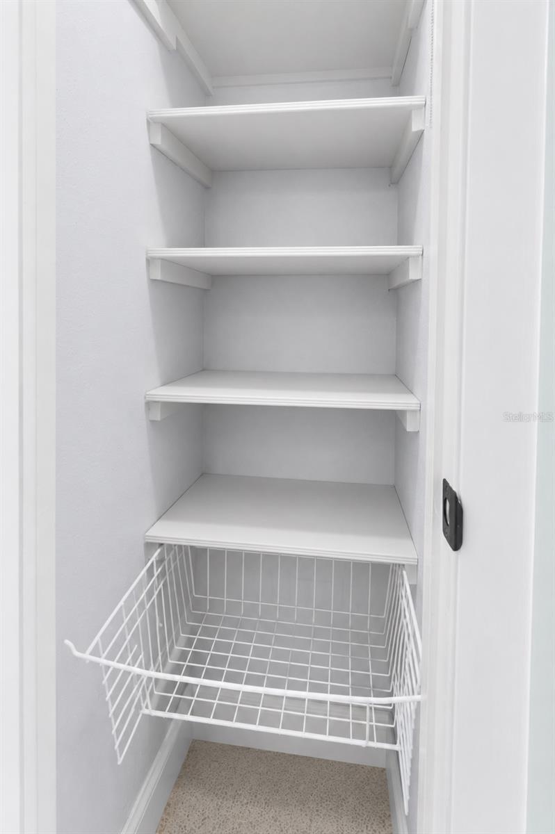 Hall Closet 2' W x 3'6" D