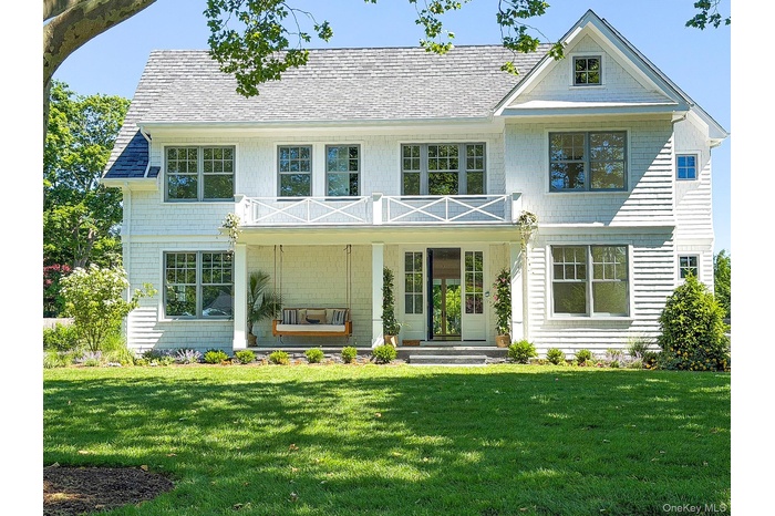 Front of House w/Porch Swing