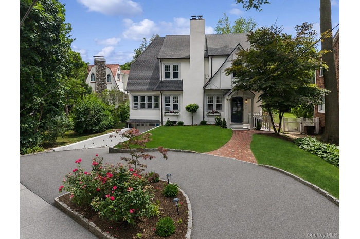 Newly resurfaced driveway