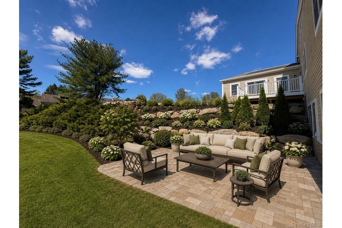 Waterfront Patio virtually staged