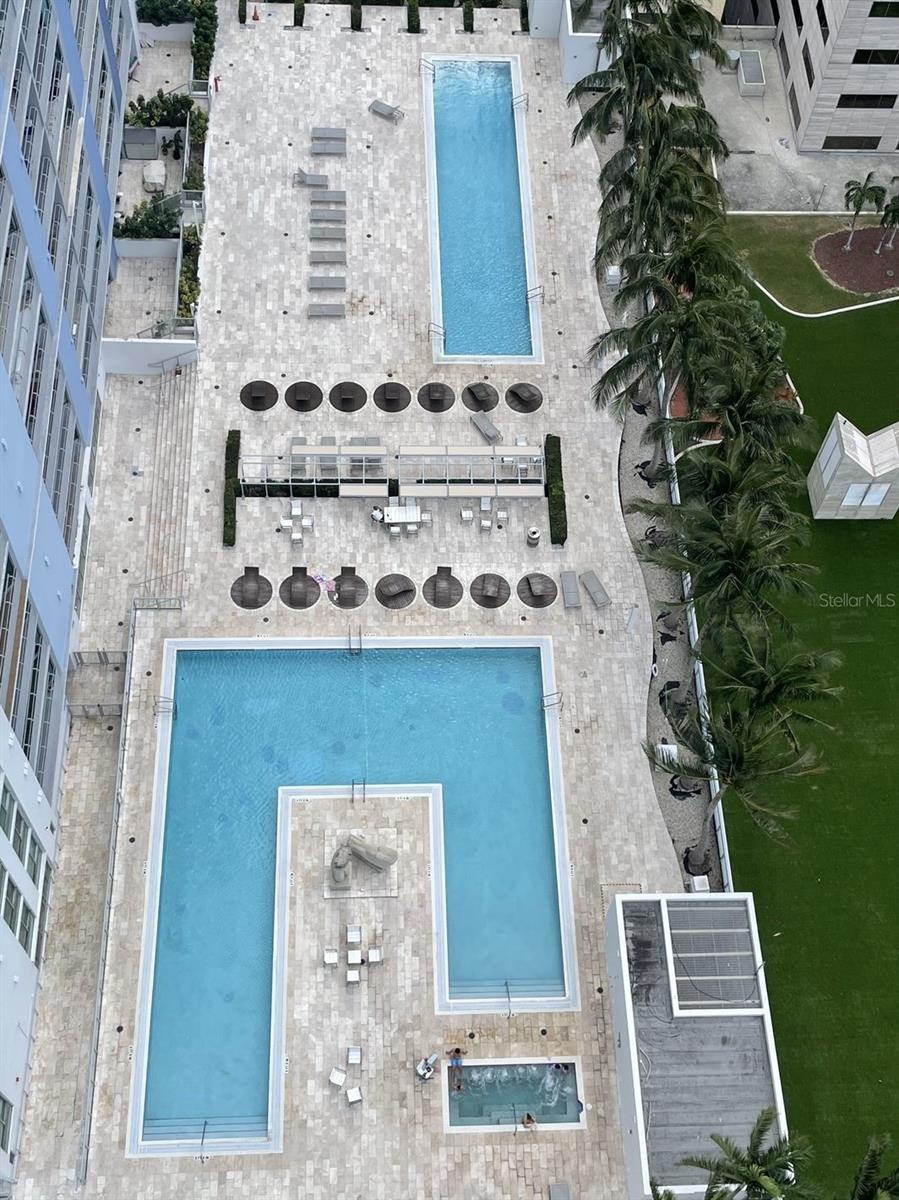 view of pools/spa  from 2nd bedroom