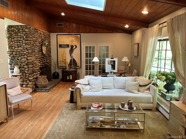 Cathedral Ceiling adorn this spacious living room