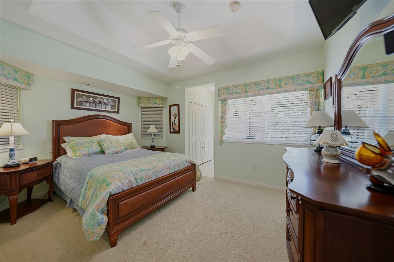 Guest Bedroom 2 with Pool Access through half bath