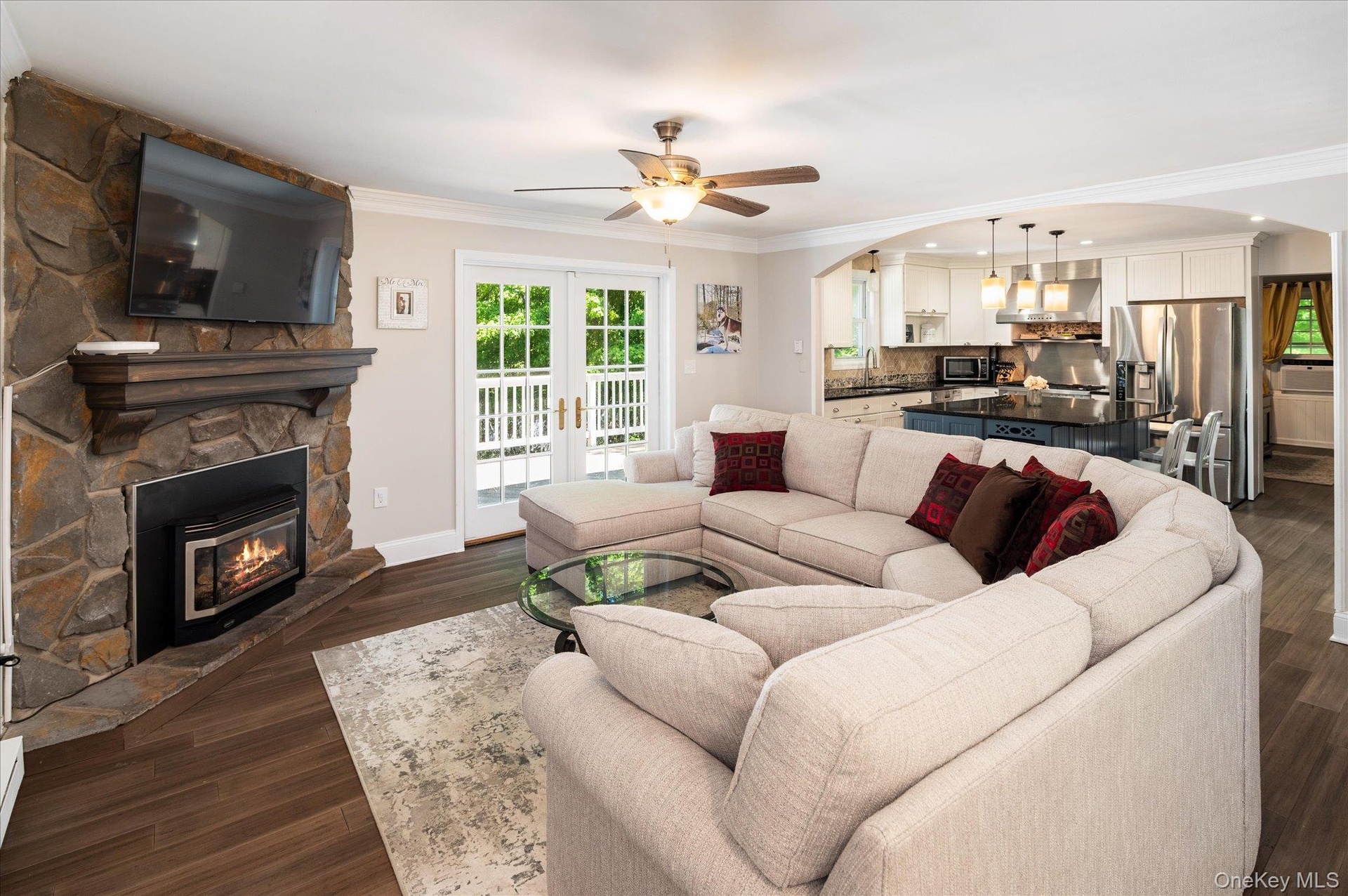 Family Room with Entrance to Kitchen