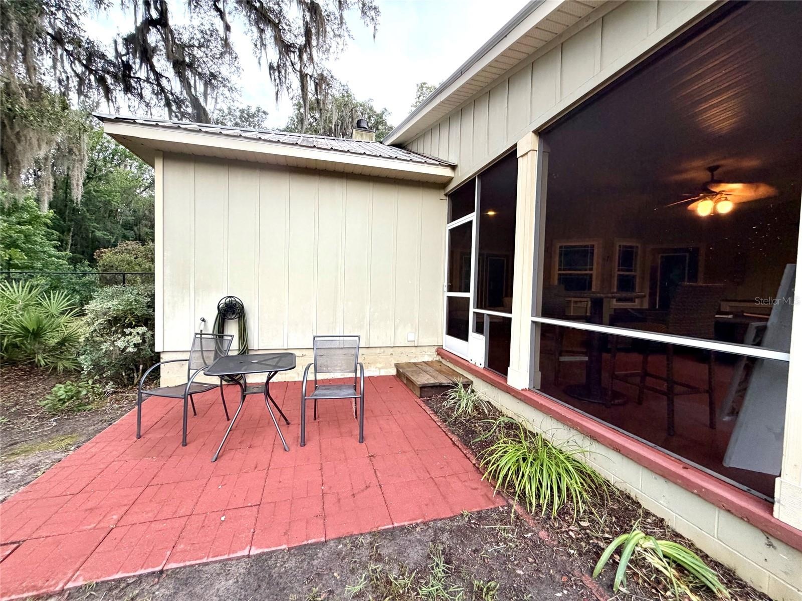 Pavers for outside patio overlooking garden