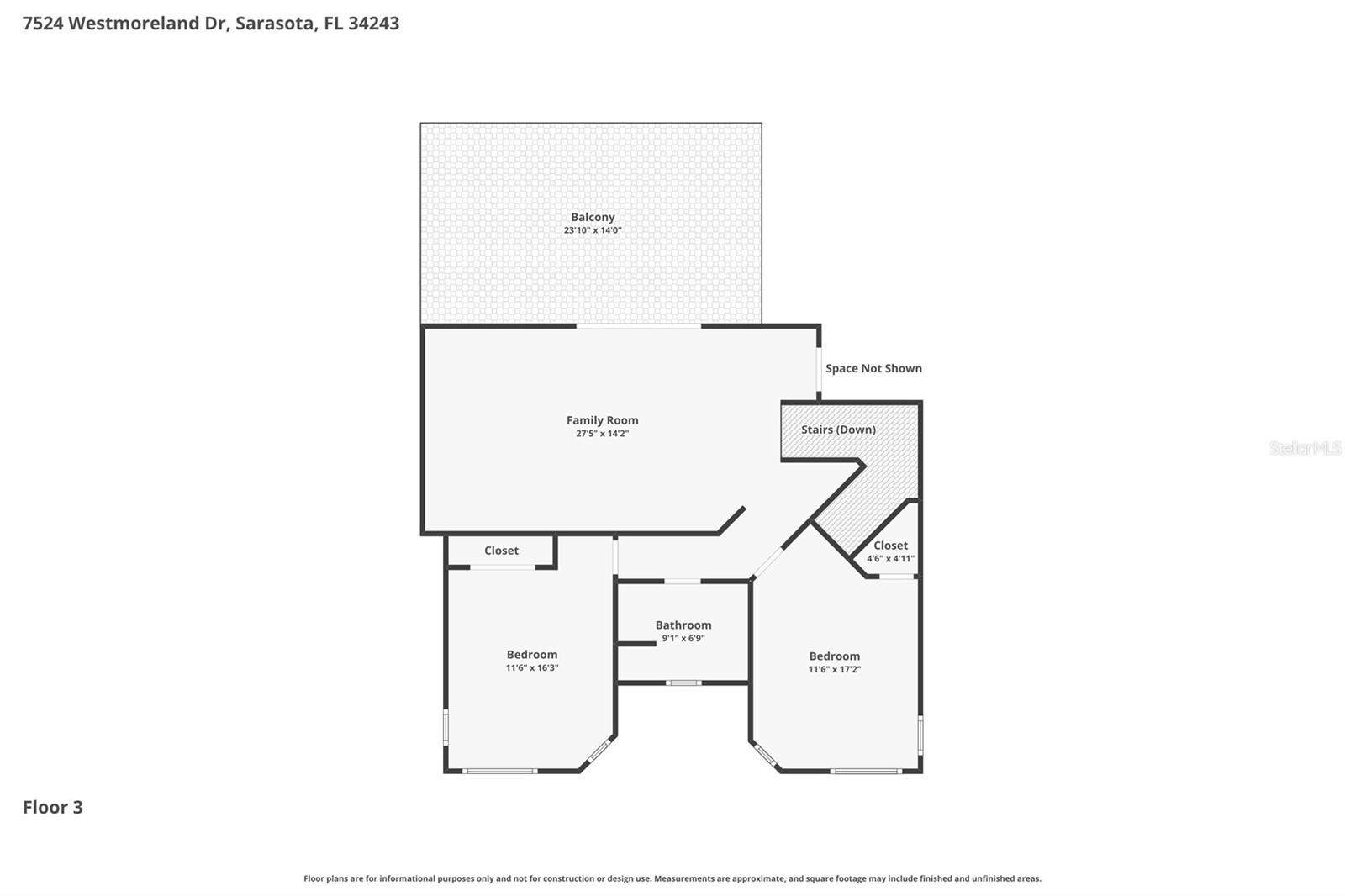 3rd floor main house