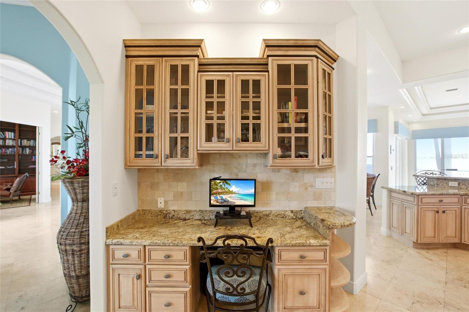 2nd floor off the kitchen