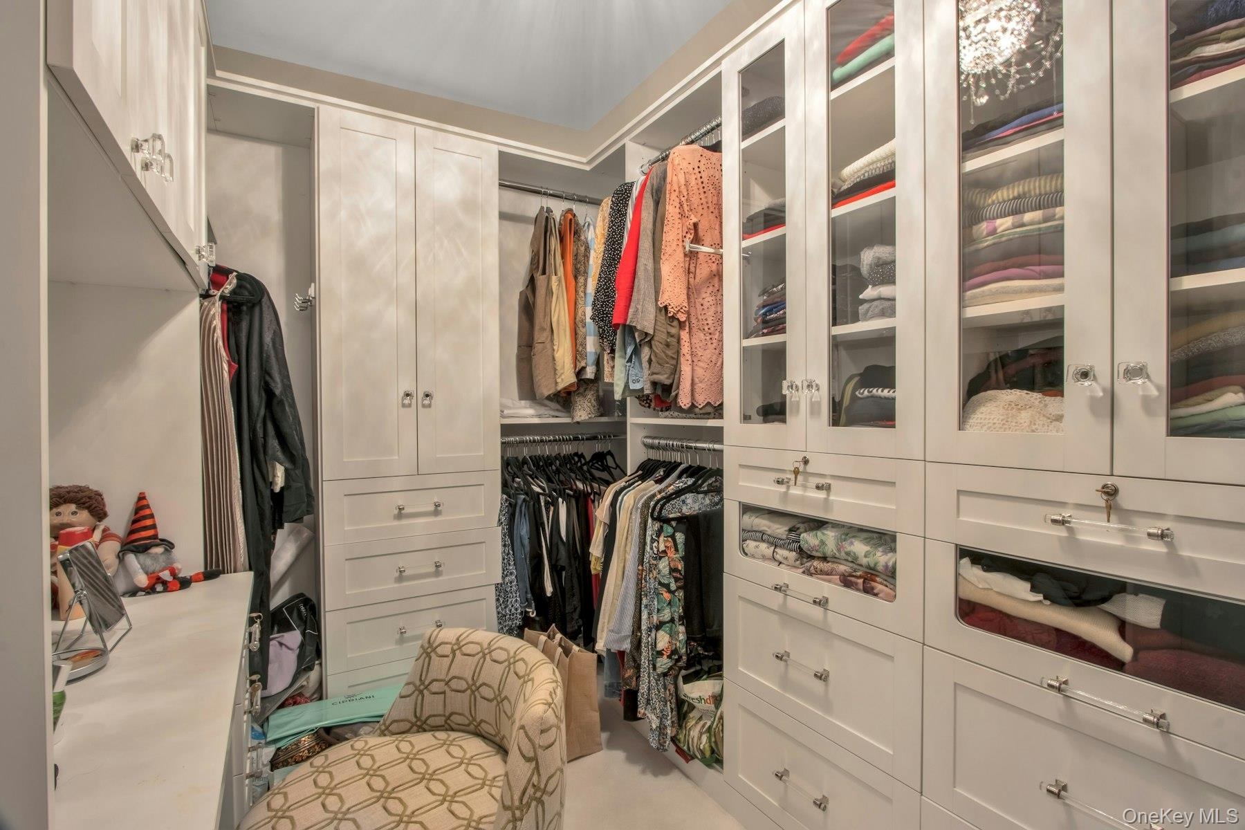 View of spacious closet