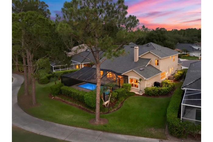 The pool area with view of golf course is the star of the show. ;)