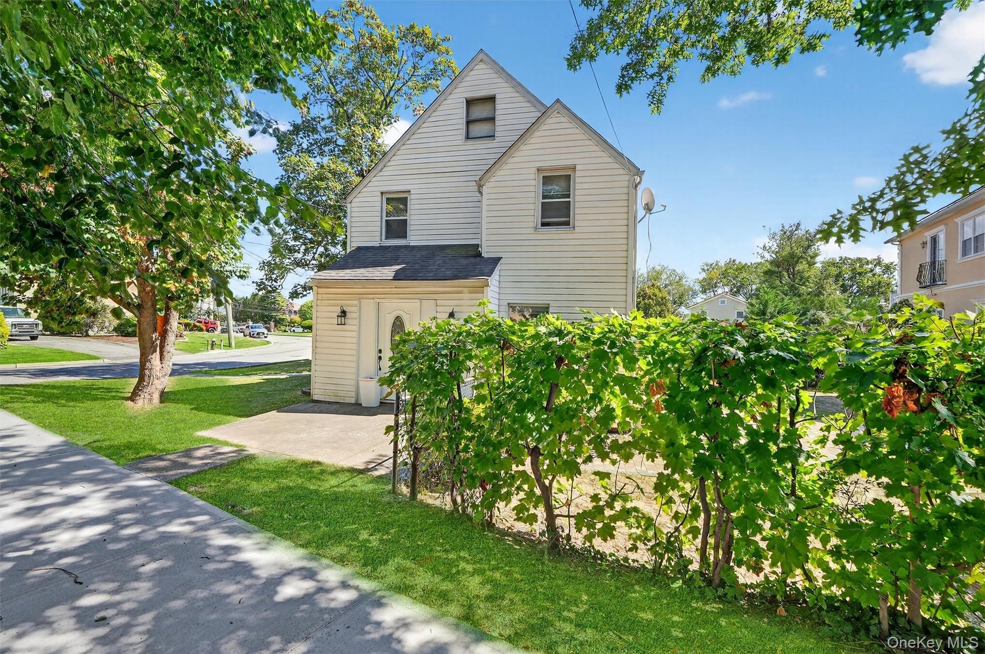 Traditional-style house featuring a front lawn