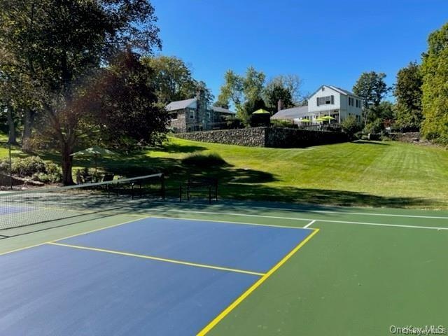 View of tennis court