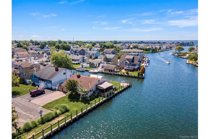 Waterfront property featuring extensive canal frontage with boat docks