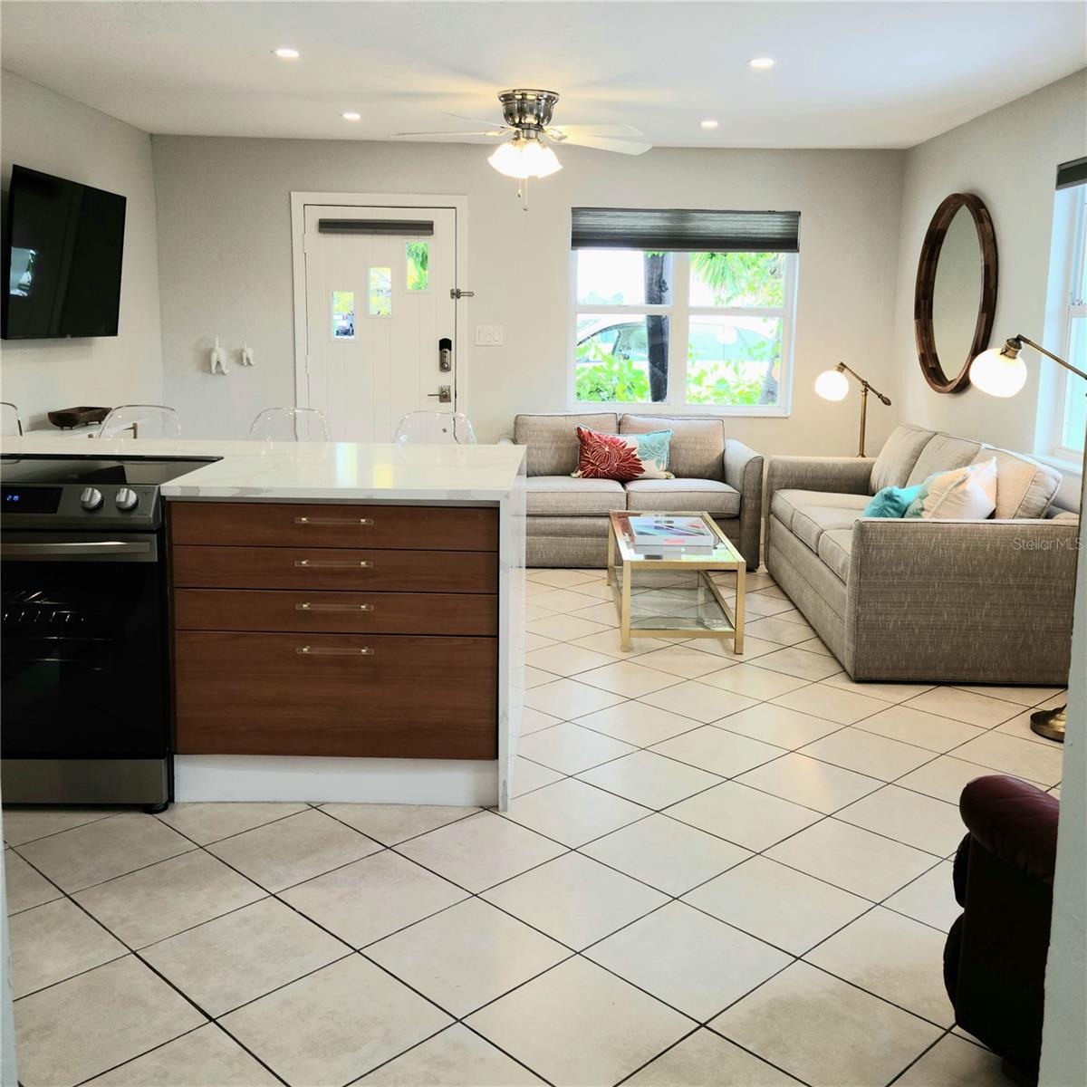 #1 Downstairs Left - has private patio and partial views of the Bay