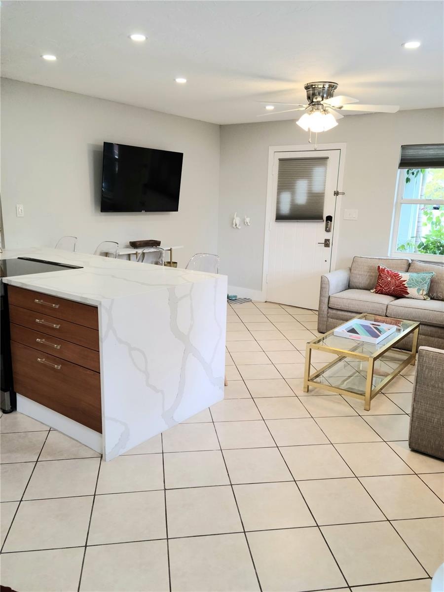 #1 Downstairs Left - has private patio and partial views of the Bay