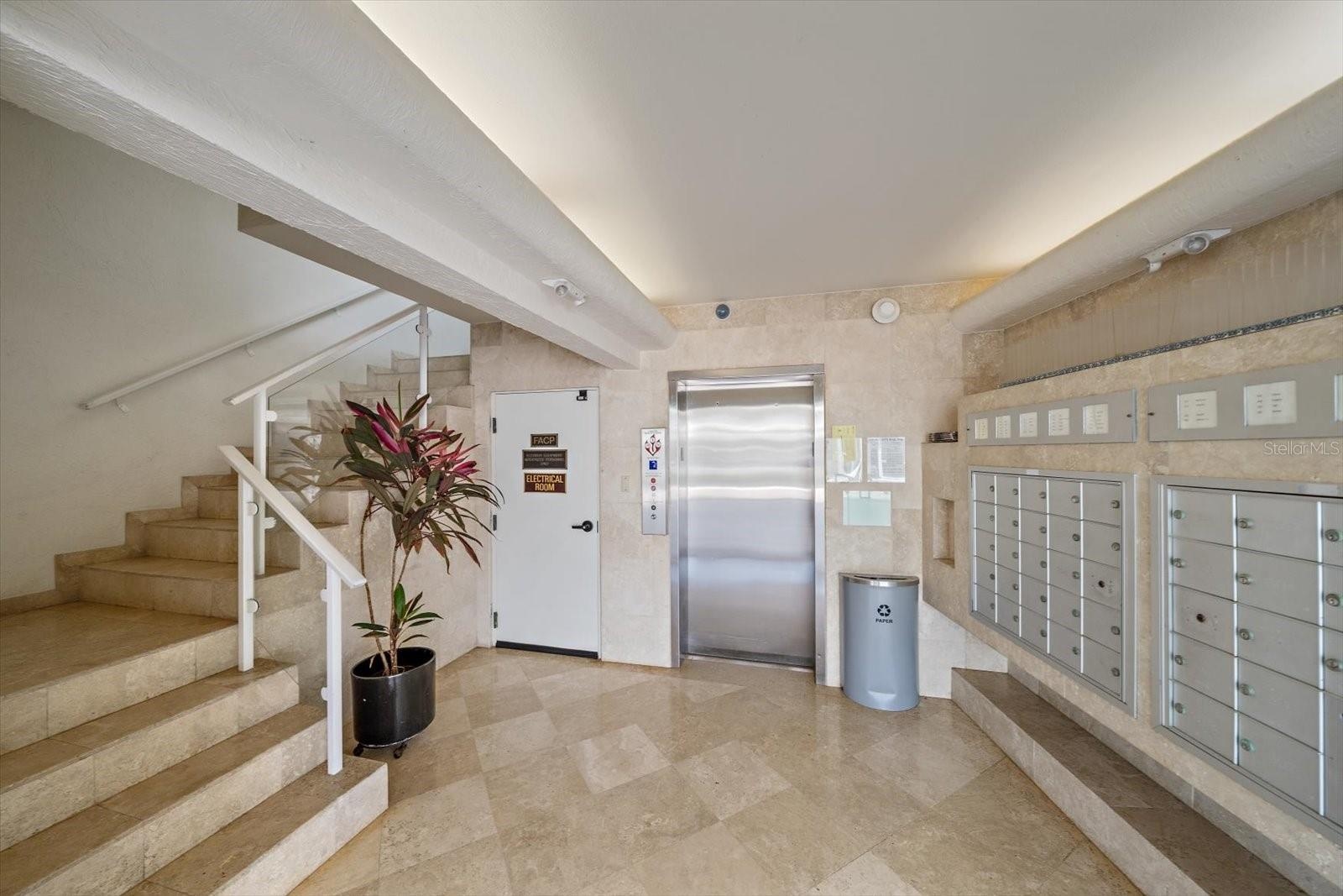 mailroom - elevator