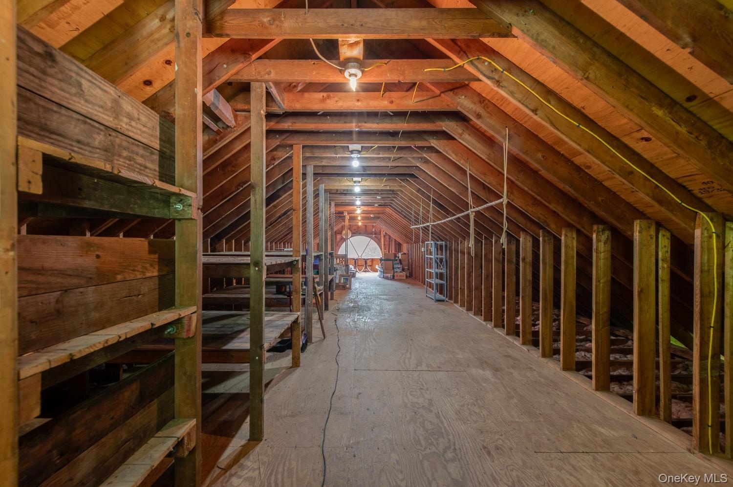 Huge walk up attic