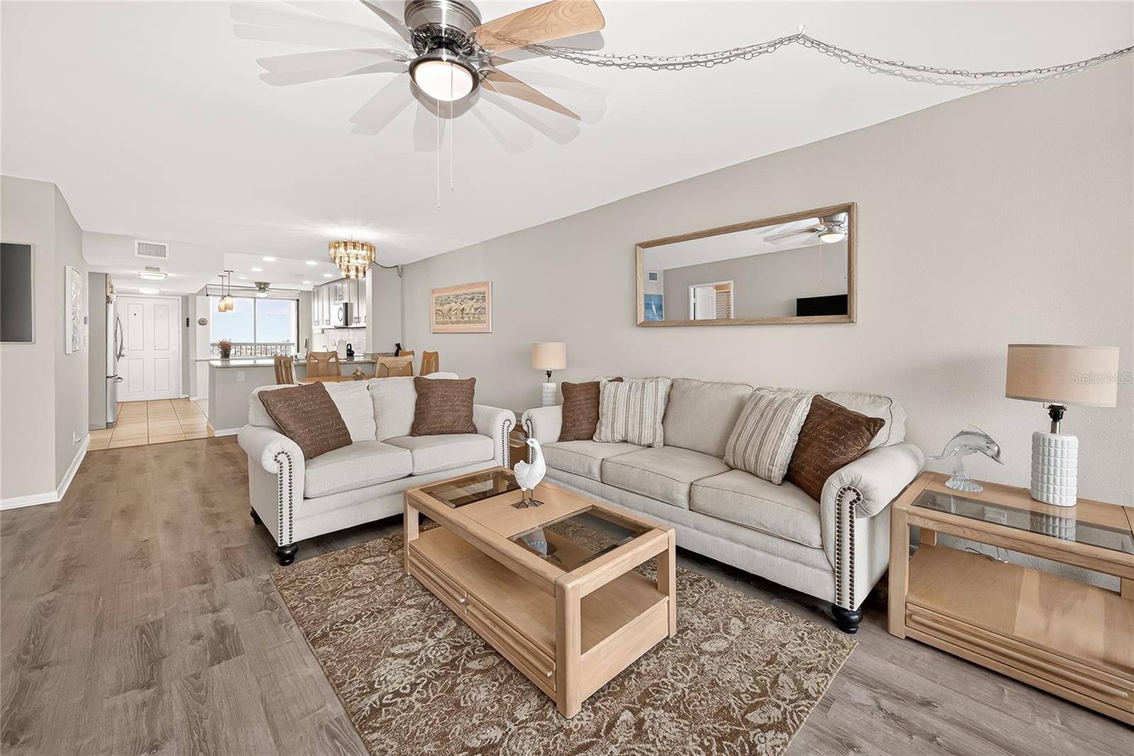 Perfect spot for watching movies or football