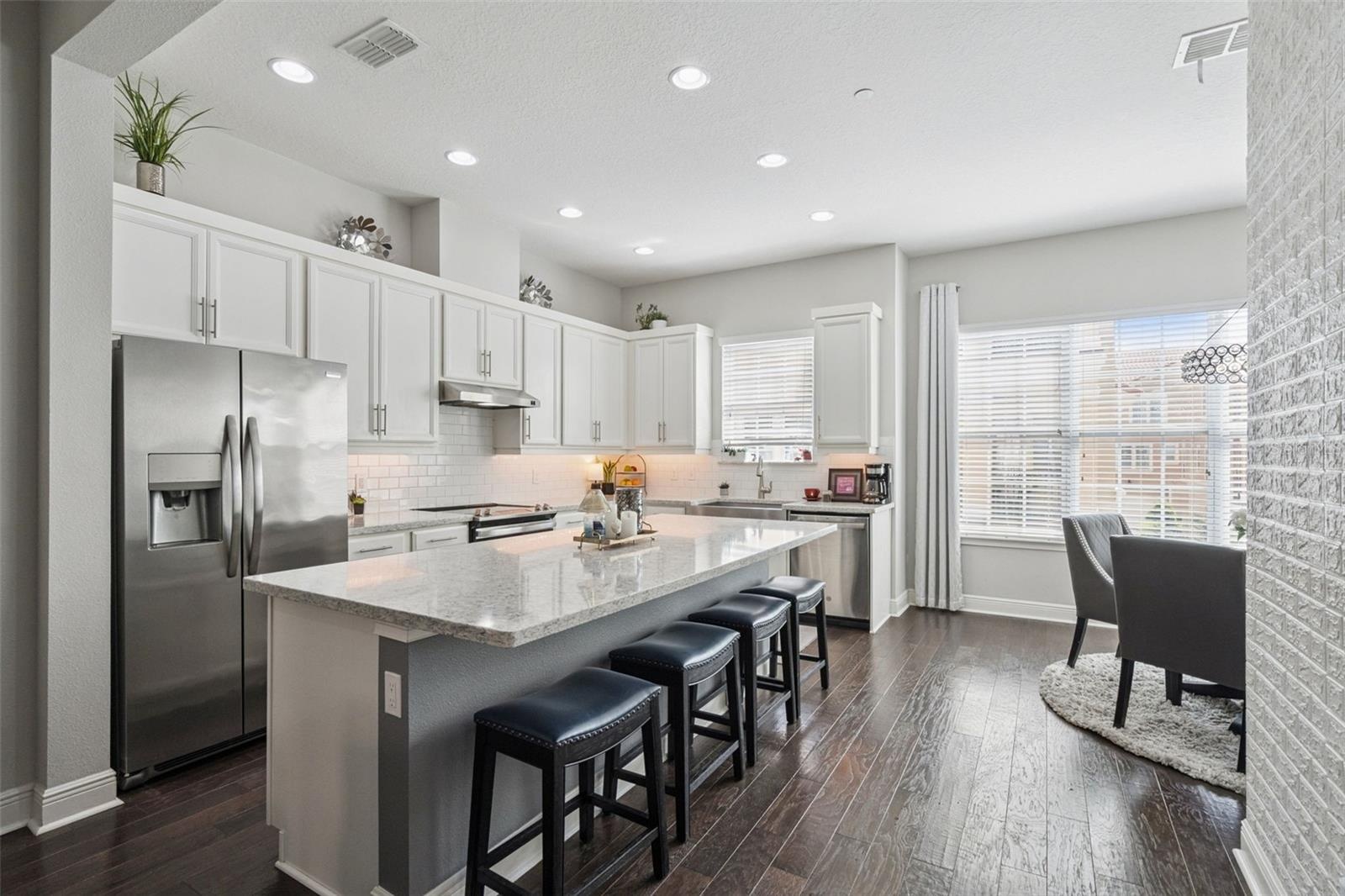 Kitchen and dining area