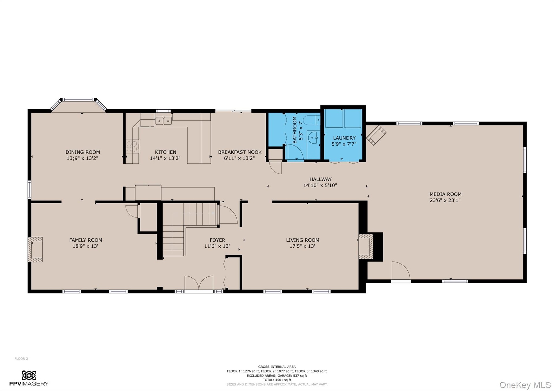 First floor plan.