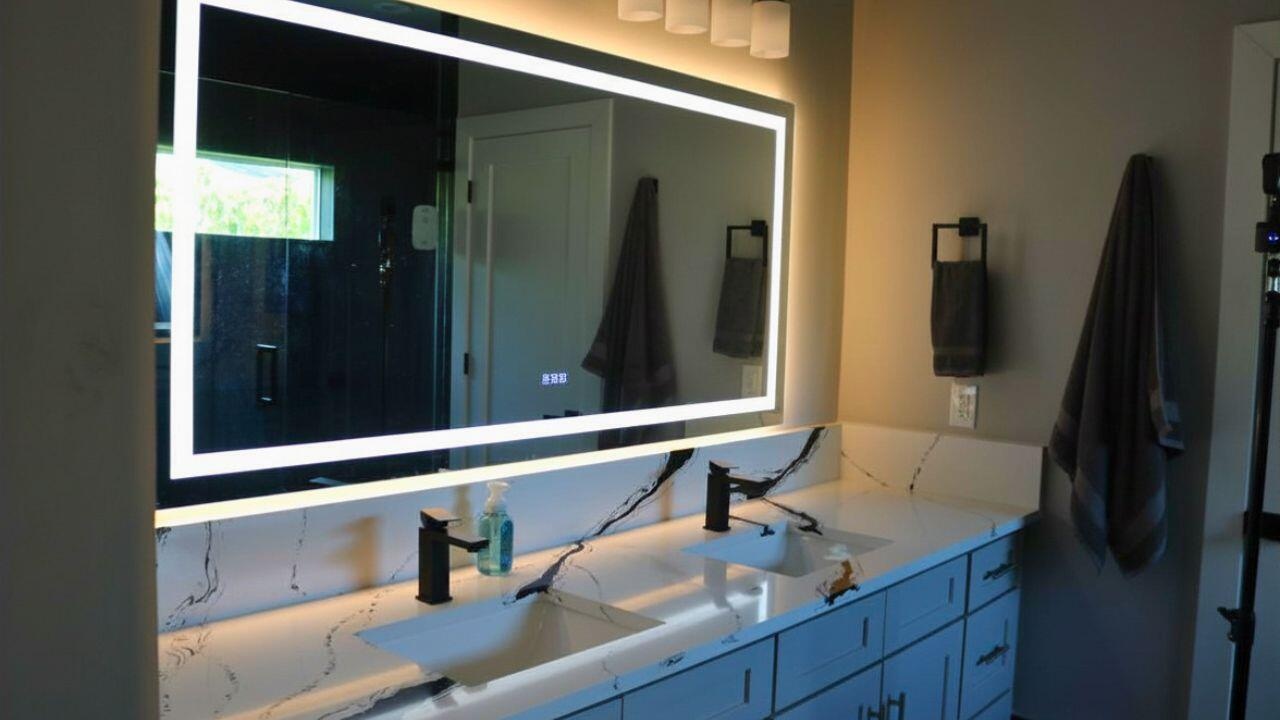 PRIMARY BATHROOM MIRRORSLighted anti-fog mirrors combine style and functionality, providing a modern luxury touch to the primary bath. Wilton Manors 