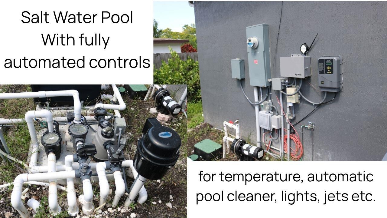 NEW SALTWATER POOL EQUIPMENTRecently upgraded saltwater pool equipment helps ensure efficient operation, lower maintenance, and year-round enjoyment.
