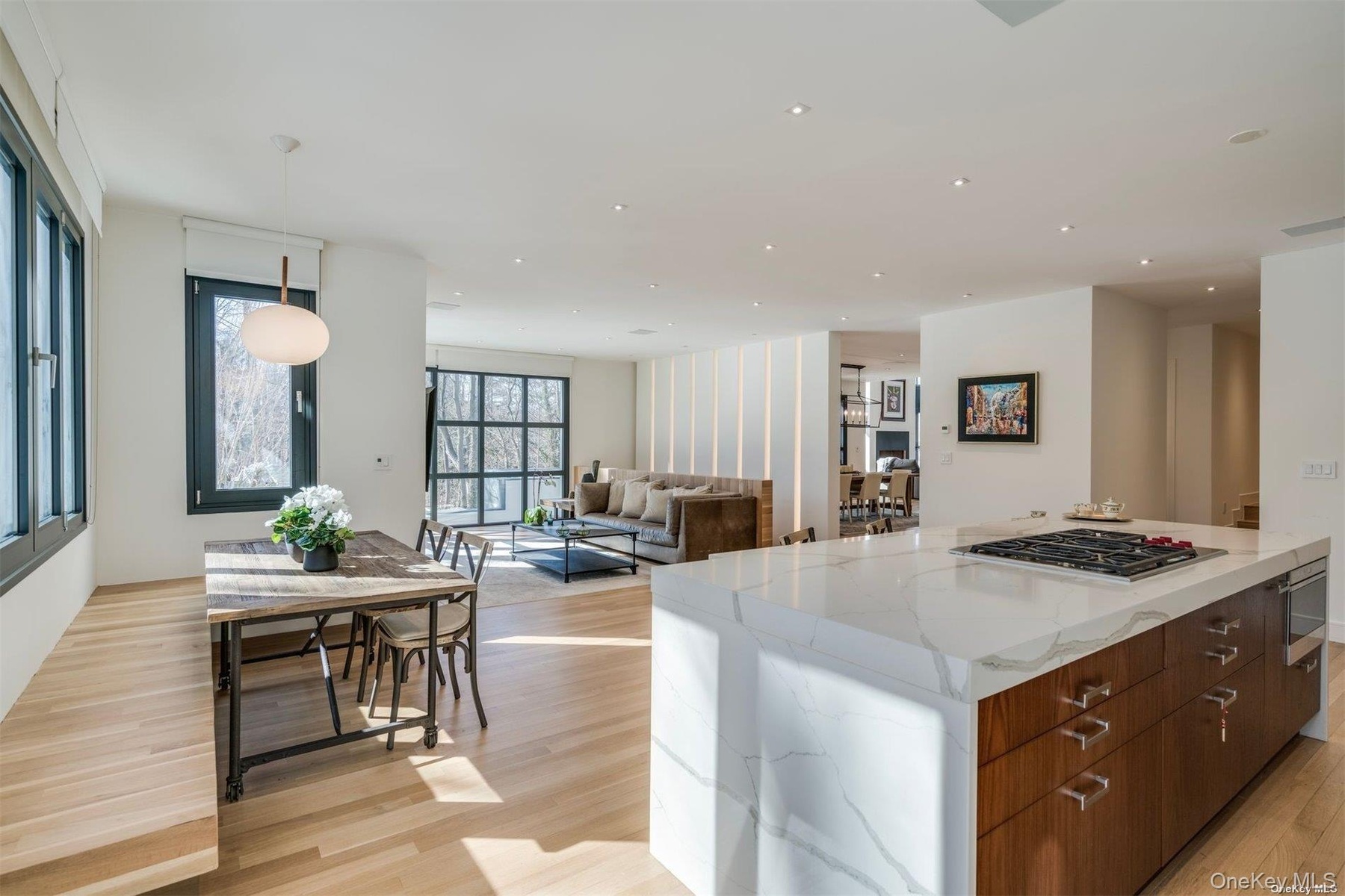Kitchen Open to Den