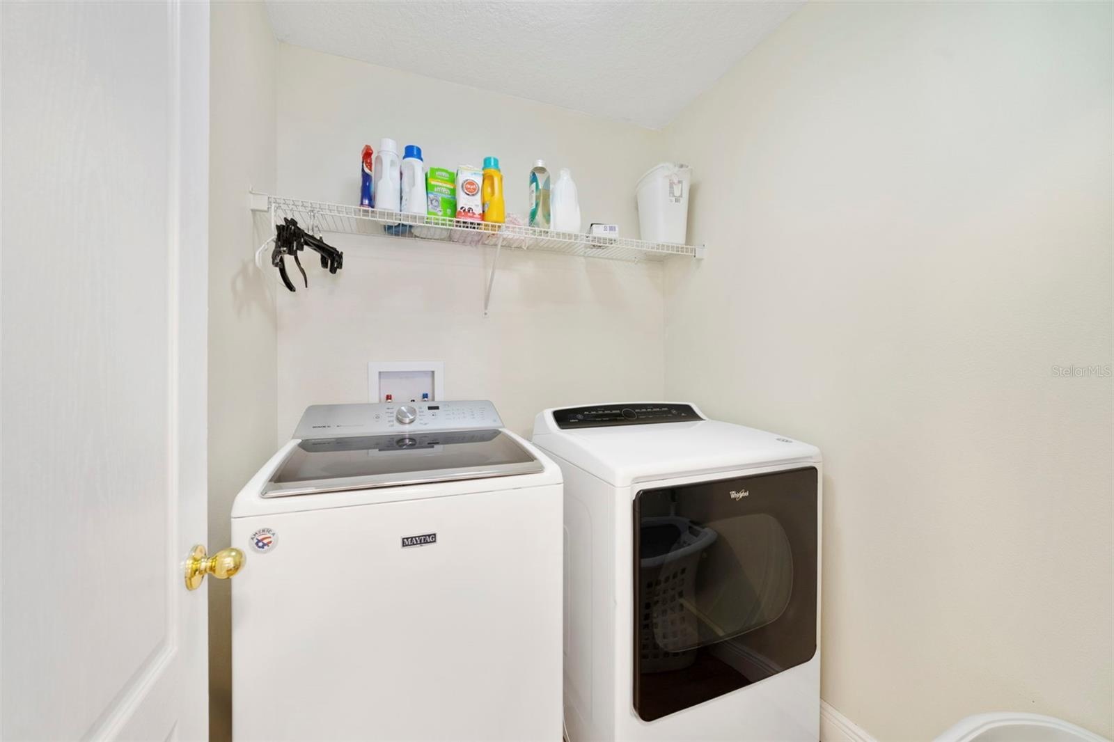 Second floor laundry room.