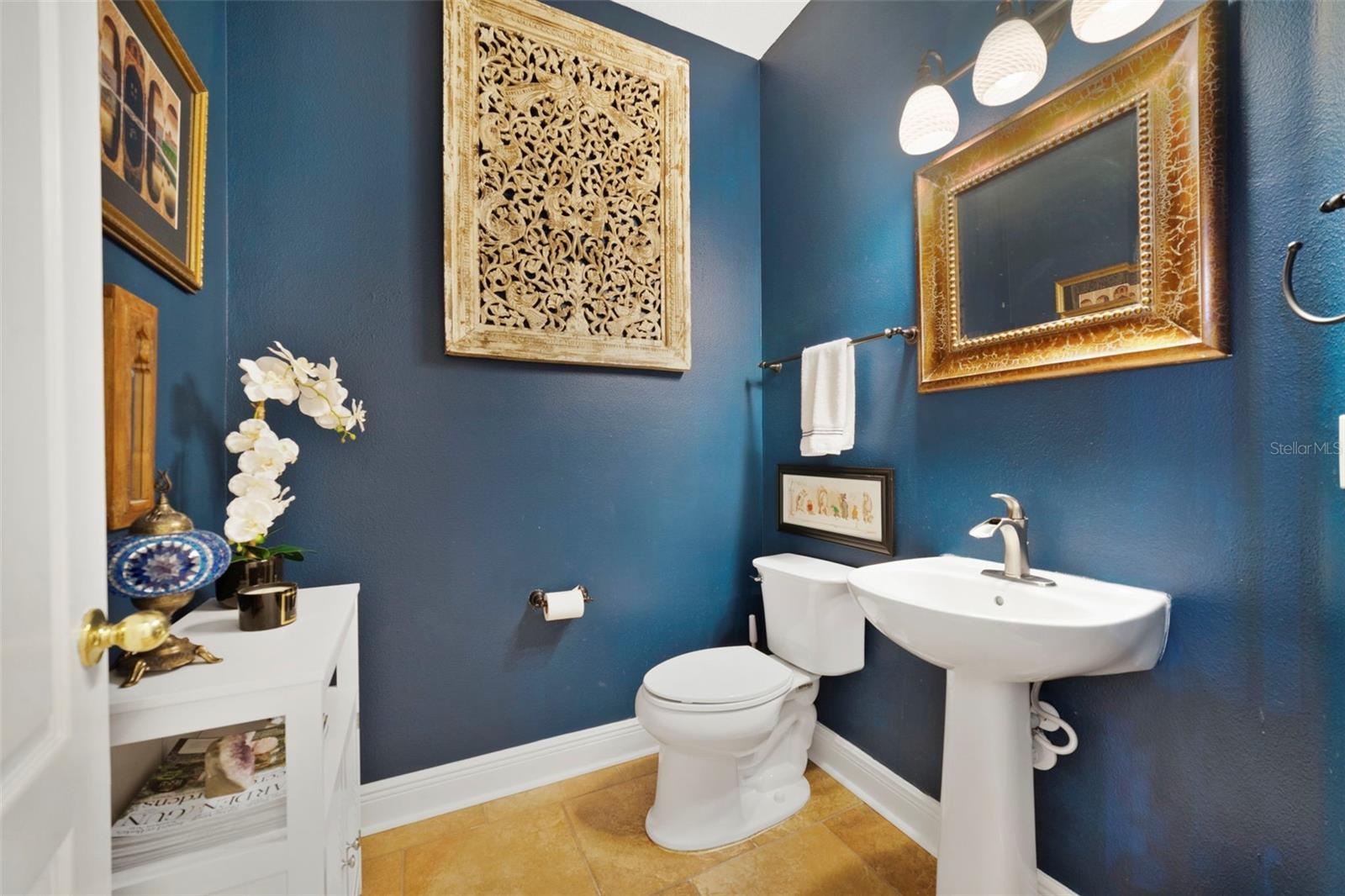 Convenient main floor half bath.