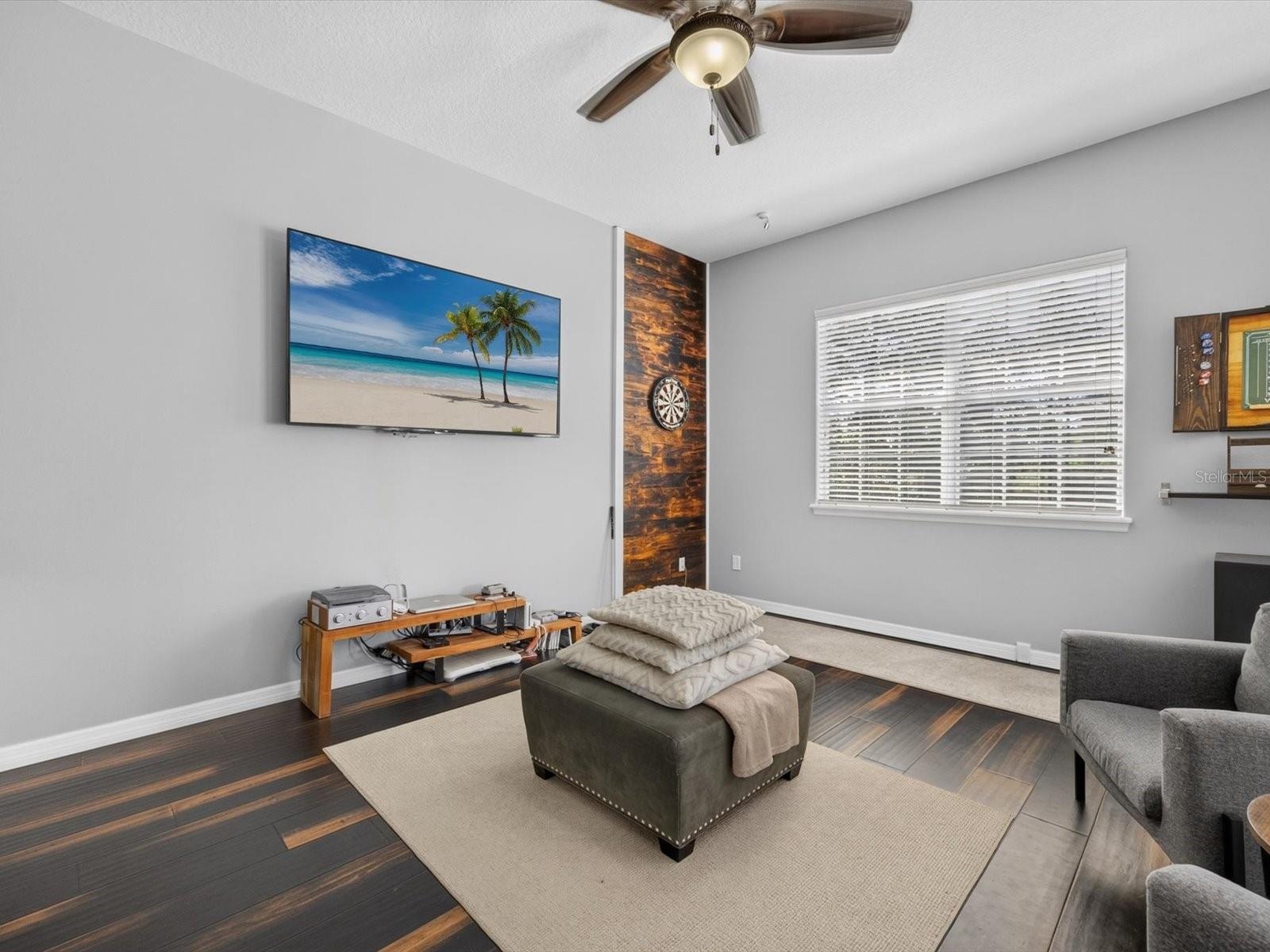 Loft with bamboo flooring