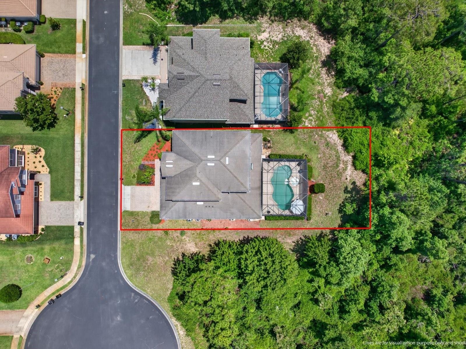 Aerial view of 561 Harriswood Court