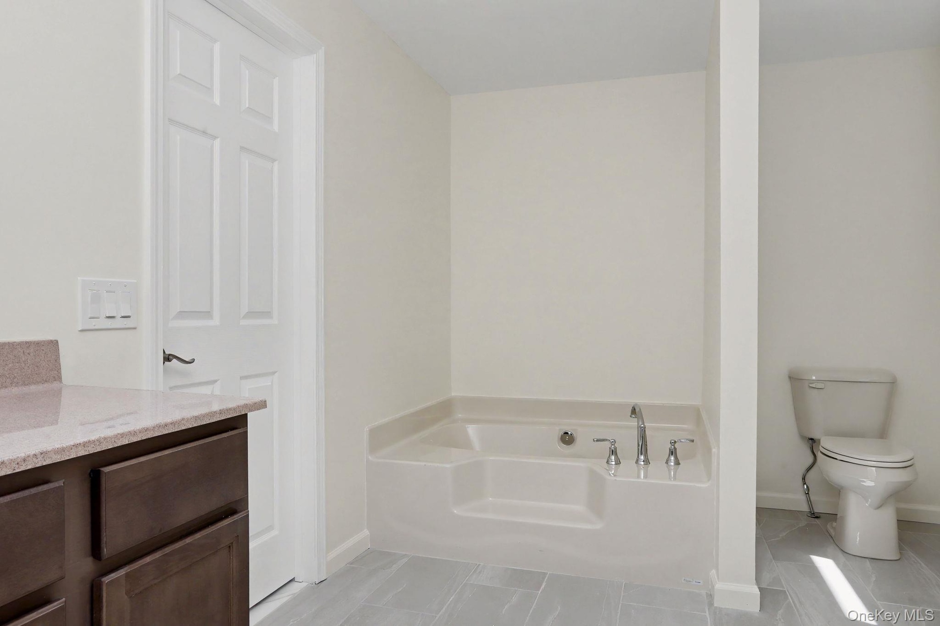 Primary bathroom with soaking tub