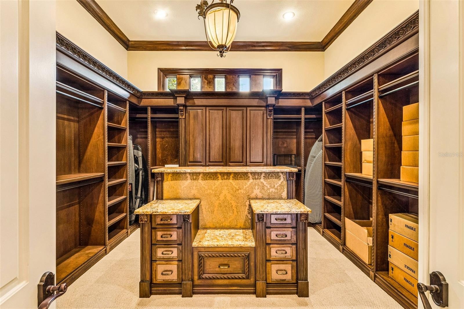 One of multiple closets in the primary suite
