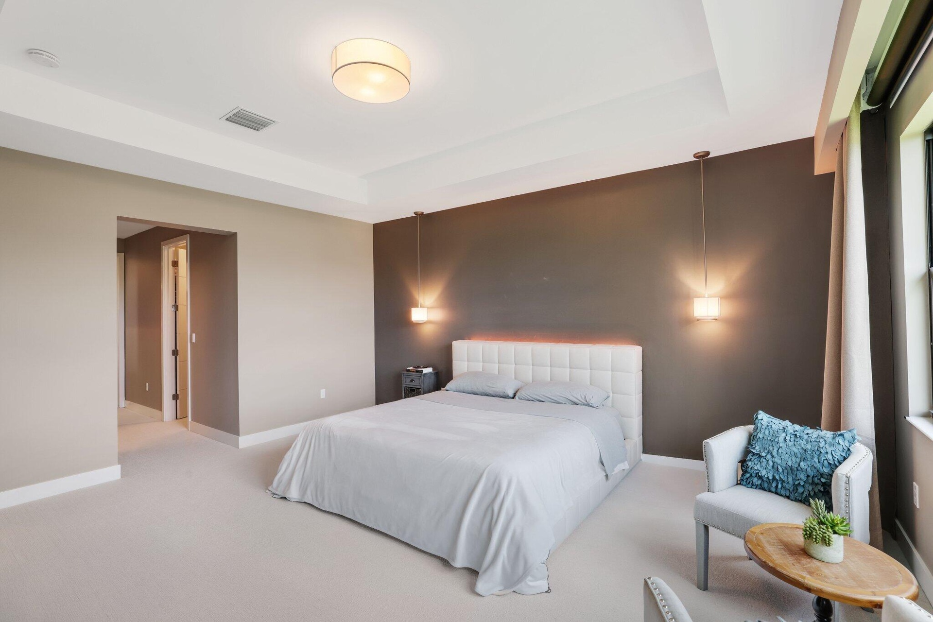 Lutron automated shades, solid core doors and upgraded insulation on all interior walls for less noise transfer between rooms