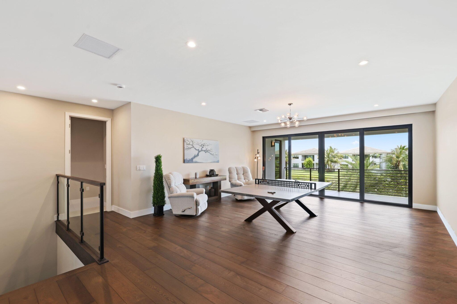 Solid core doors and upgraded insulation on all interior walls for less noise transfer between rooms.