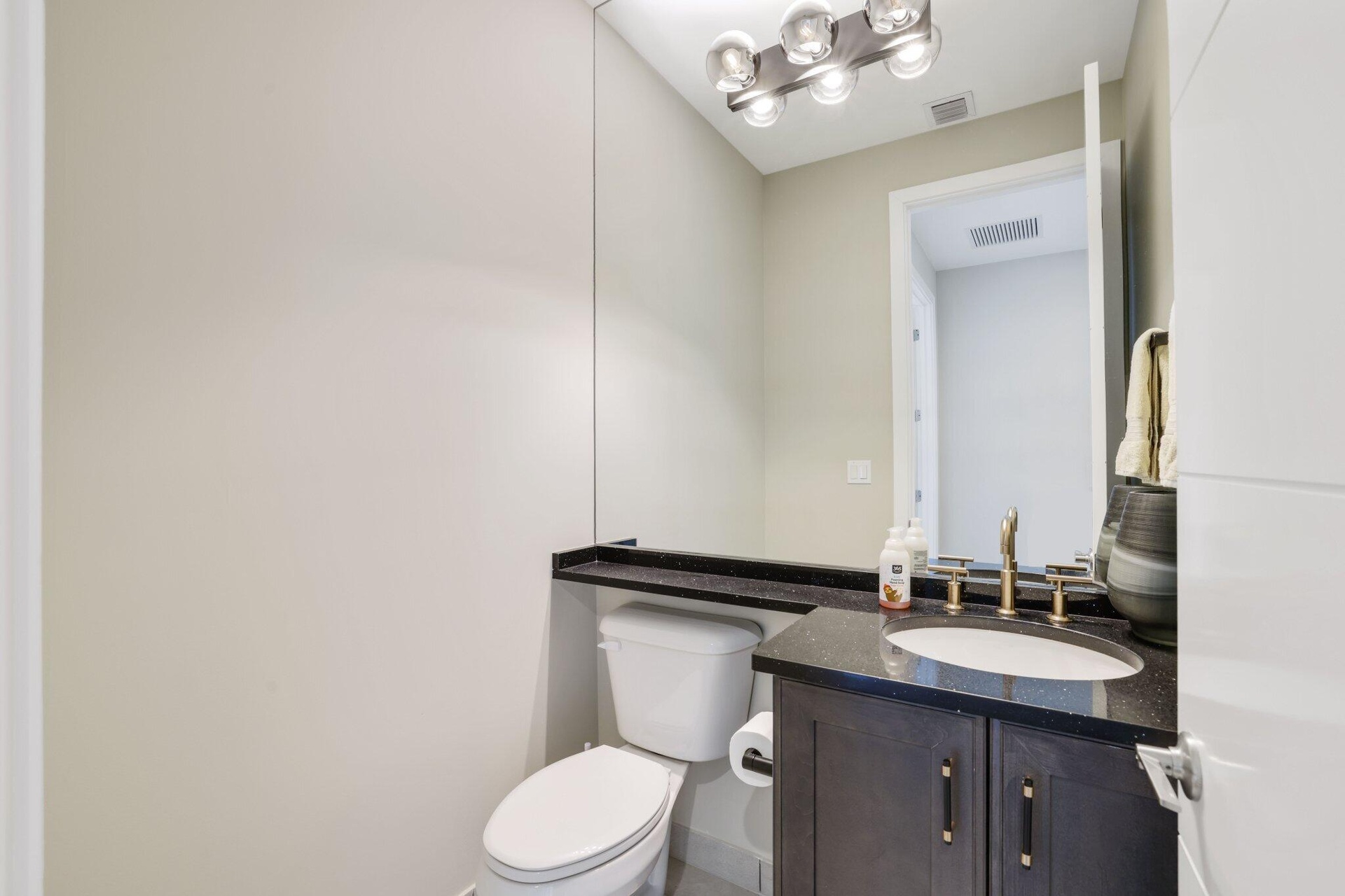 Second floor half bath.
